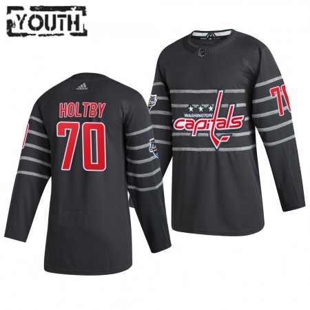 Lapsille NHL Washington Capitals Pelipaita Braden Holtby 70 Harmaa 2020 NHL All-Star Adidas Authentic 